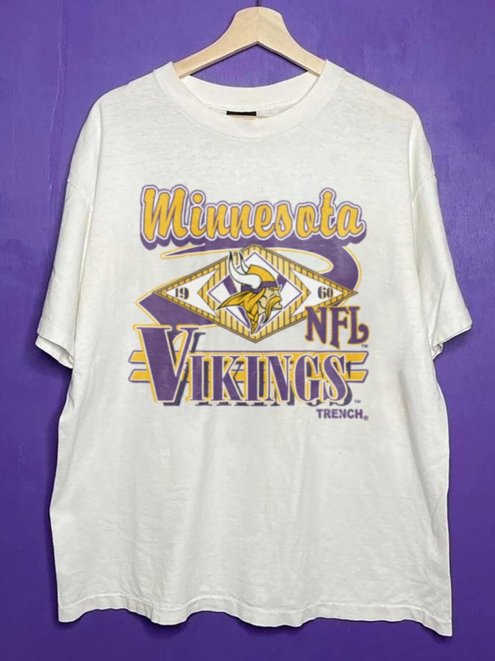 Vintage 1960 Minnesota Vikings Shirt, Minnesota Vikings NFL Football Shirt Tee